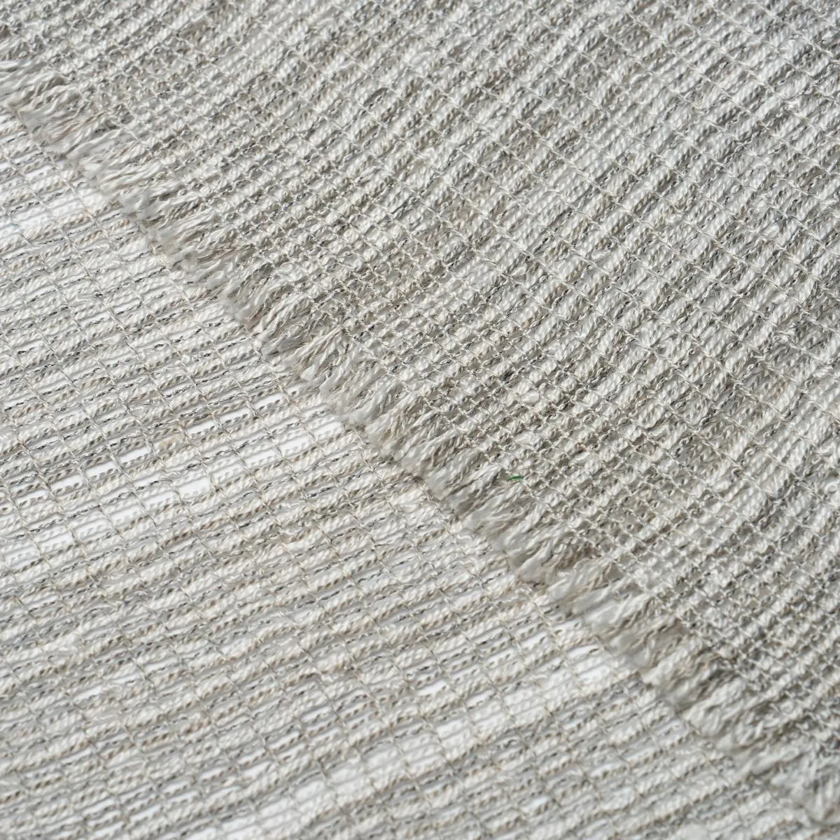 Schumacher 76363 Anyo Indoor/Outdoor Sheer Grey fabric swatch