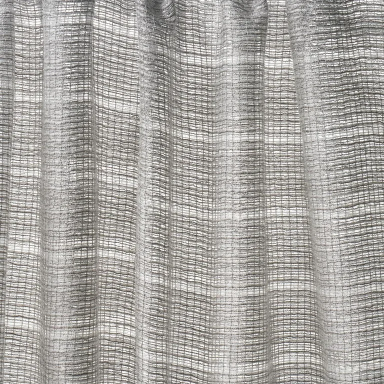 Schumacher 76363 Anyo Indoor/Outdoor Sheer Grey fabric swatch