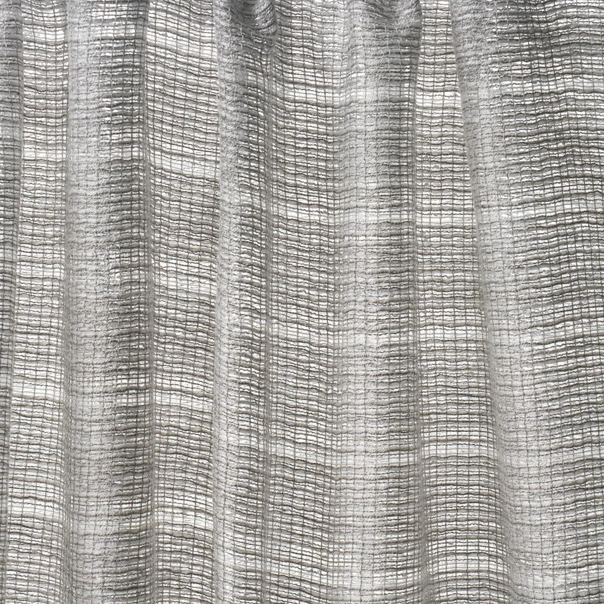 Schumacher 76363 Anyo Indoor/Outdoor Sheer Grey fabric swatch
