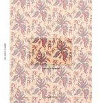 Schumacher 181730 Apolline Botanical Rouge & Bleu fabric swatch