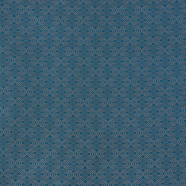 Schumacher 71653 Apollo Peacock fabric swatch