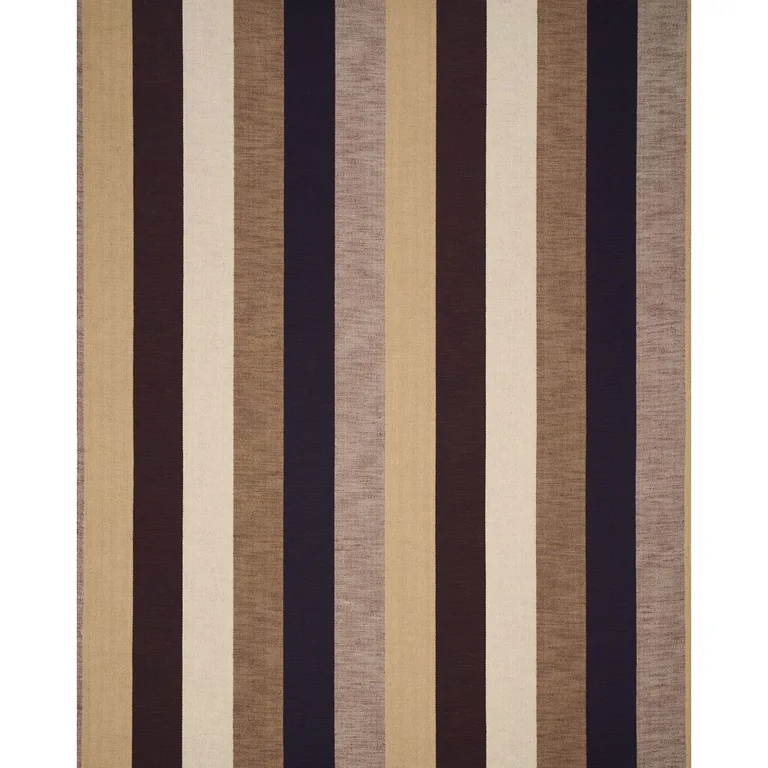 Schumacher 86650 Appino Stripe Brown fabric swatch