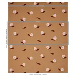 Schumacher 179891 Aquinnah Hand Block Print Camel fabric swatch