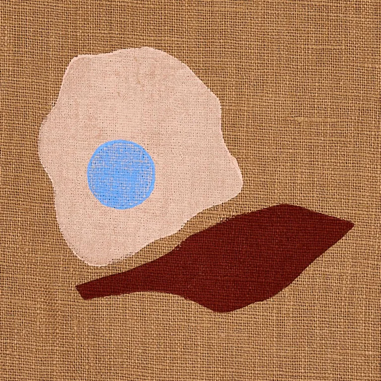 Schumacher 179891 Aquinnah Hand Block Print Camel fabric swatch