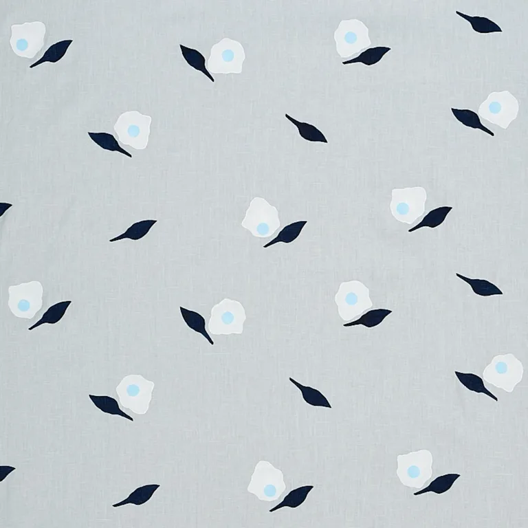Schumacher 179890 Aquinnah Hand Block Print Sky fabric swatch