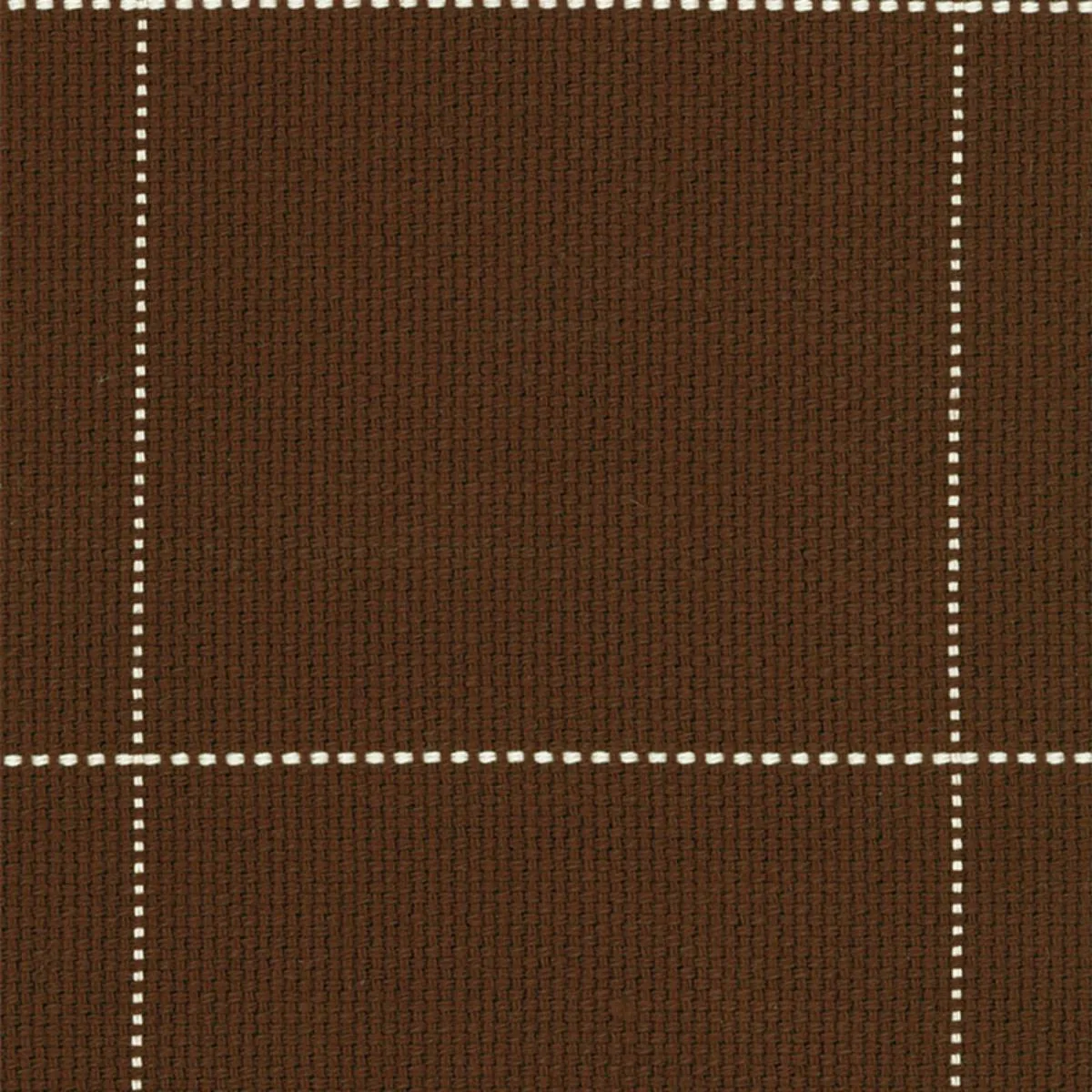 Schumacher 50672 Aquitane Brown fabric swatch