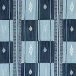 Schumacher 82090 Aravali Patchwork Denim And Indigo fabric swatch