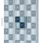 Schumacher 82090 Aravali Patchwork Denim And Indigo fabric swatch