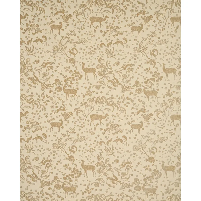 Schumacher 81311 Arbor Forest Champagne fabric swatch