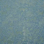 Schumacher 81310 Arbor Forest Slate Blue fabric swatch