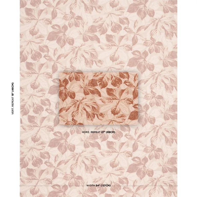 Schumacher 182652 Arboreal Spice fabric swatch