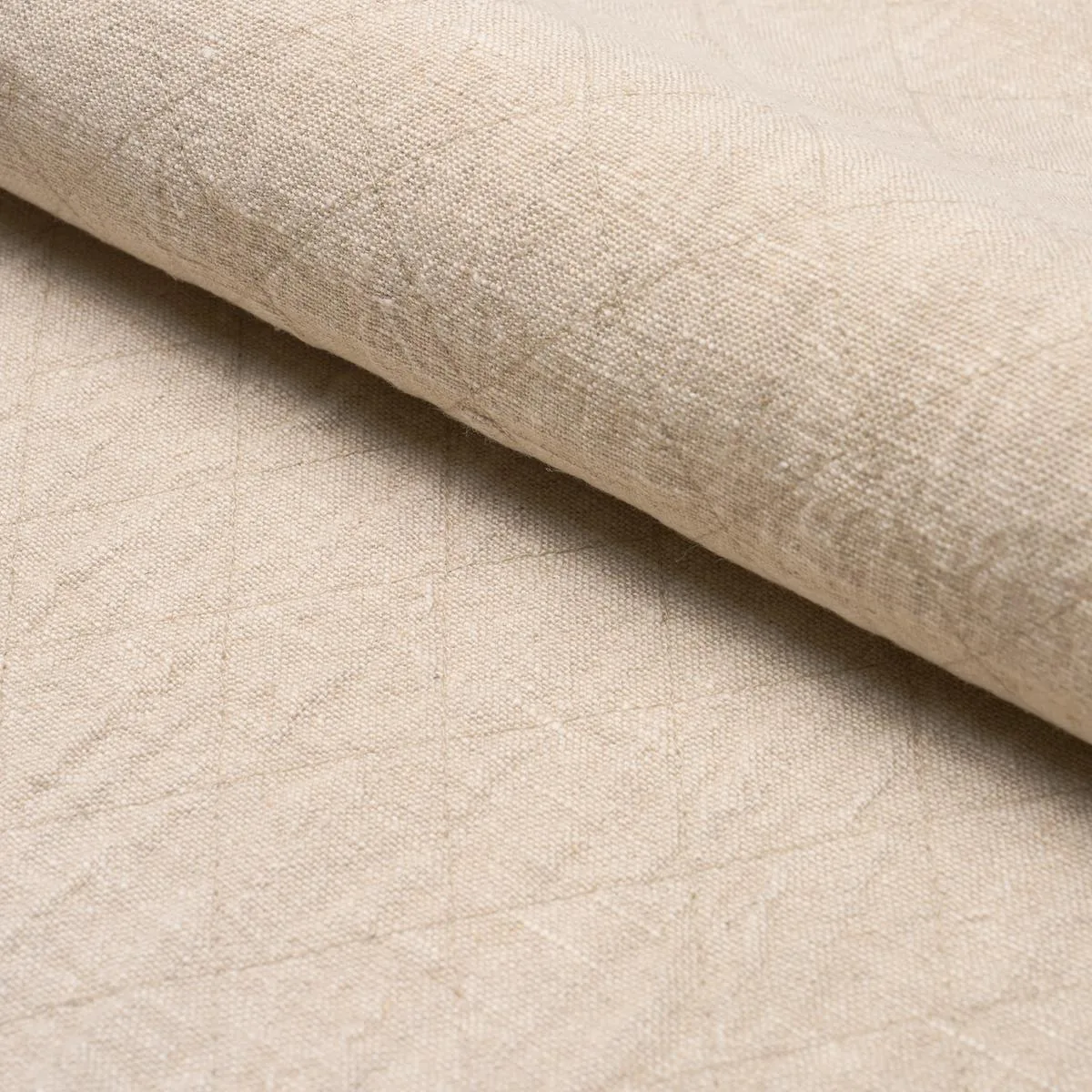 Schumacher 67470 Archipelago Flax fabric swatch
