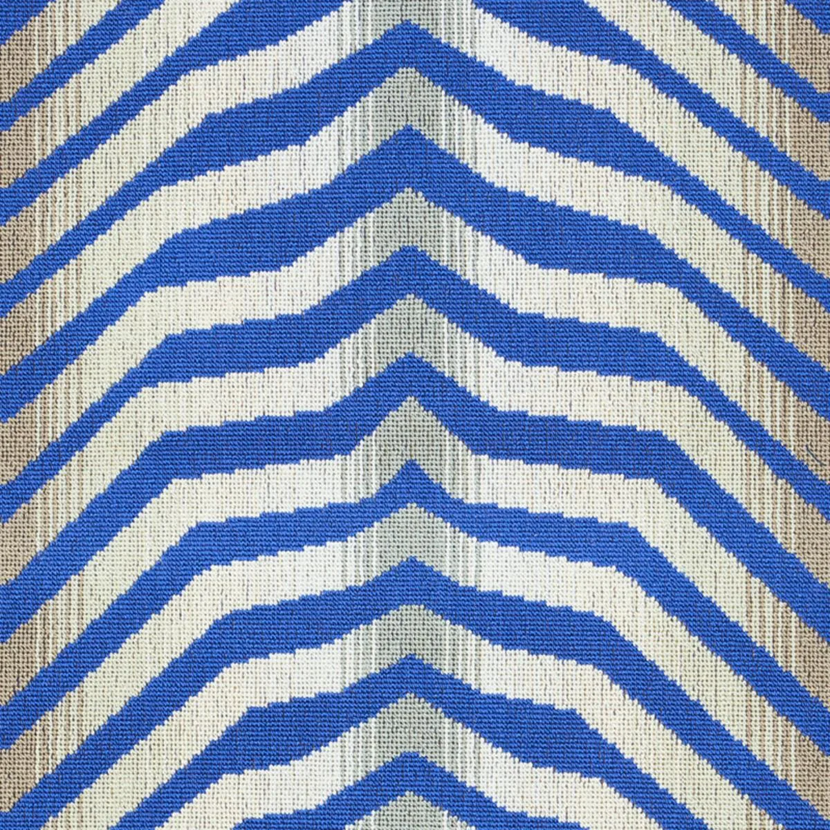 Schumacher 79520 Arcure éPinglé Cobalt fabric swatch
