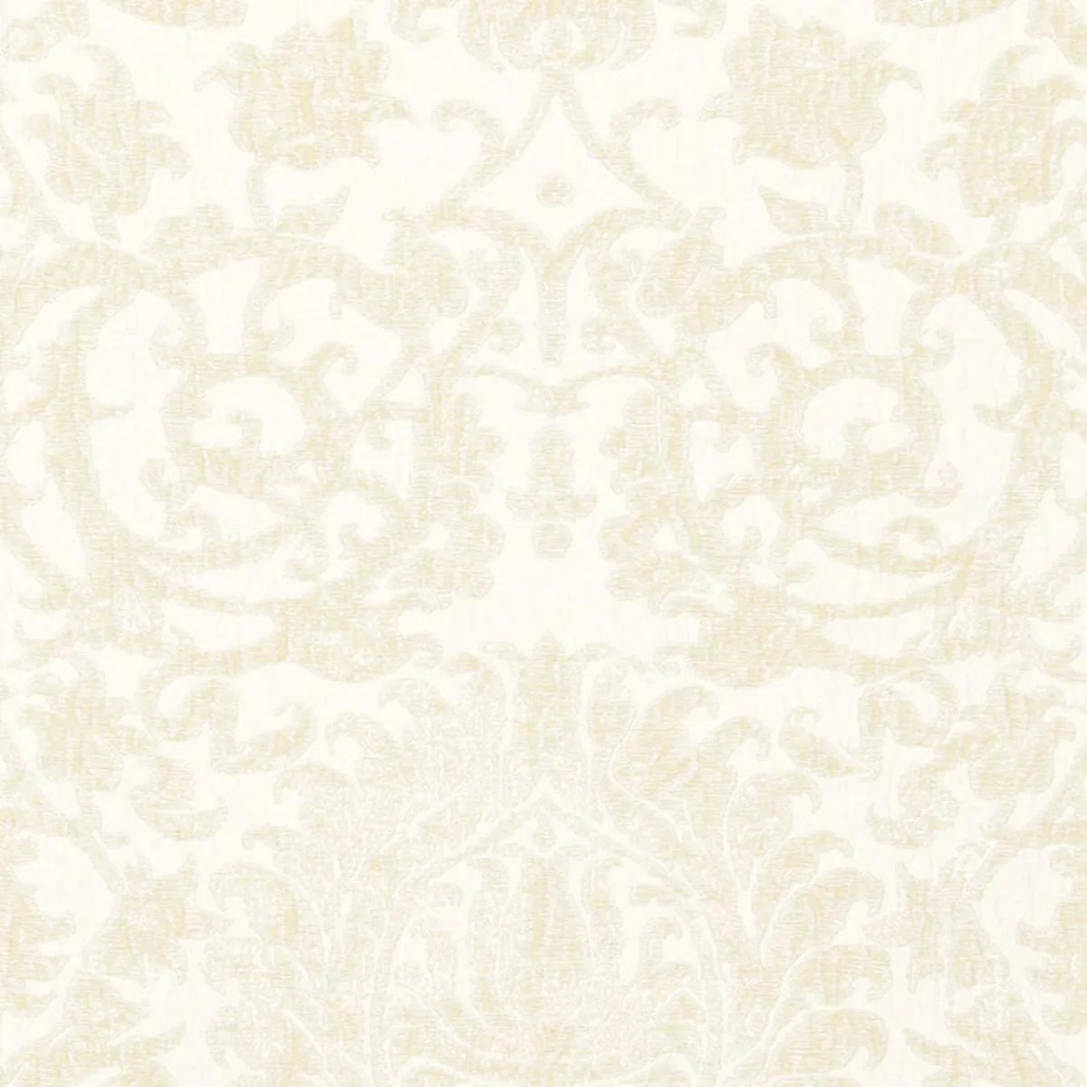Schumacher 66362 Arezzo Linen Damask Champagne fabric swatch