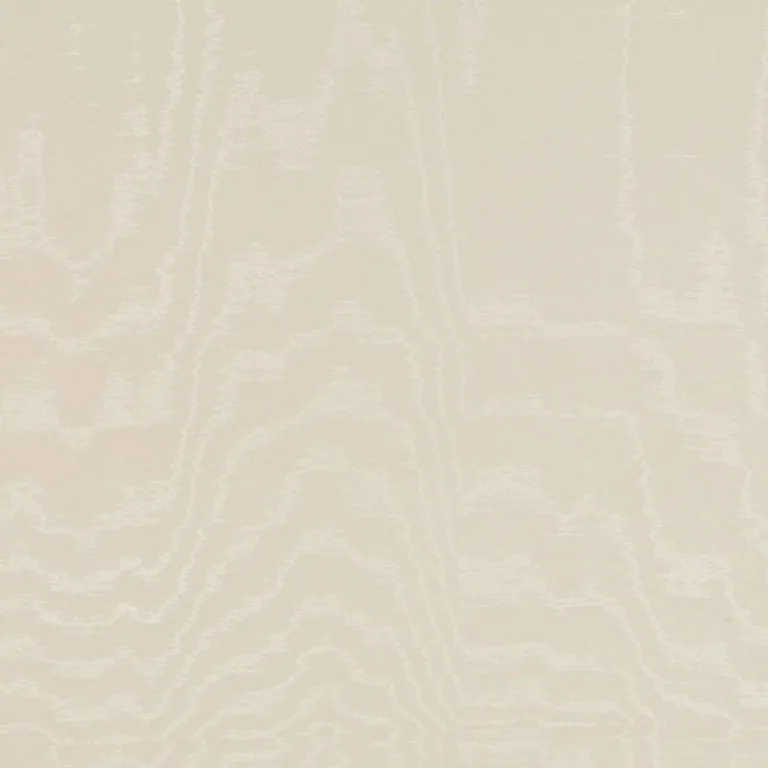 Schumacher 51920 Aria Moiré Ecru fabric swatch