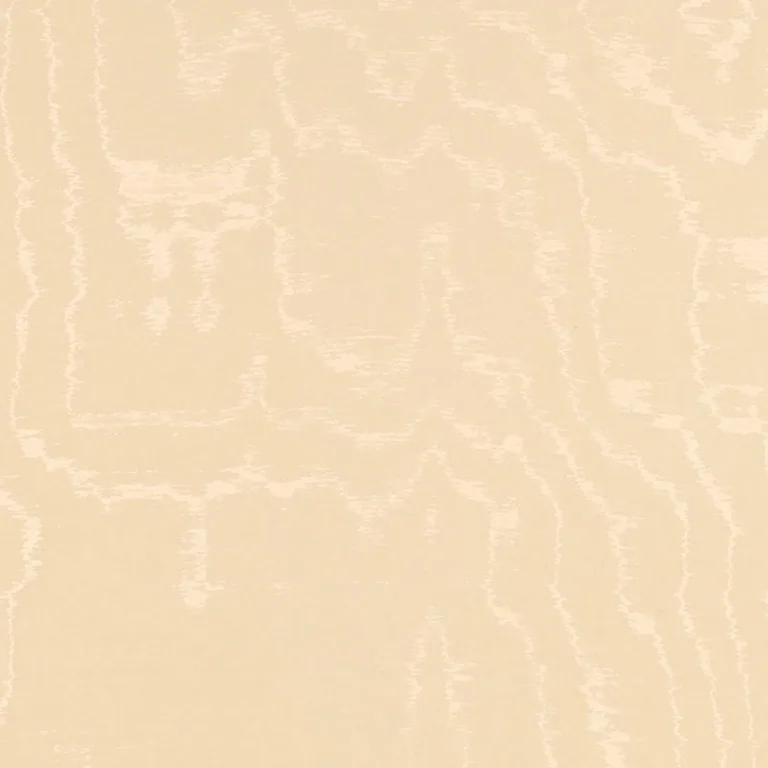 Schumacher 51914 Aria Moiré Vanilla fabric swatch