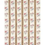 Schumacher 180240 Ariana Floral Stripe Document fabric swatch