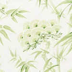 Schumacher 177041 Arita Floral Leaf fabric swatch