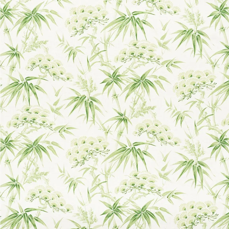 Schumacher 177041 Arita Floral Leaf fabric swatch