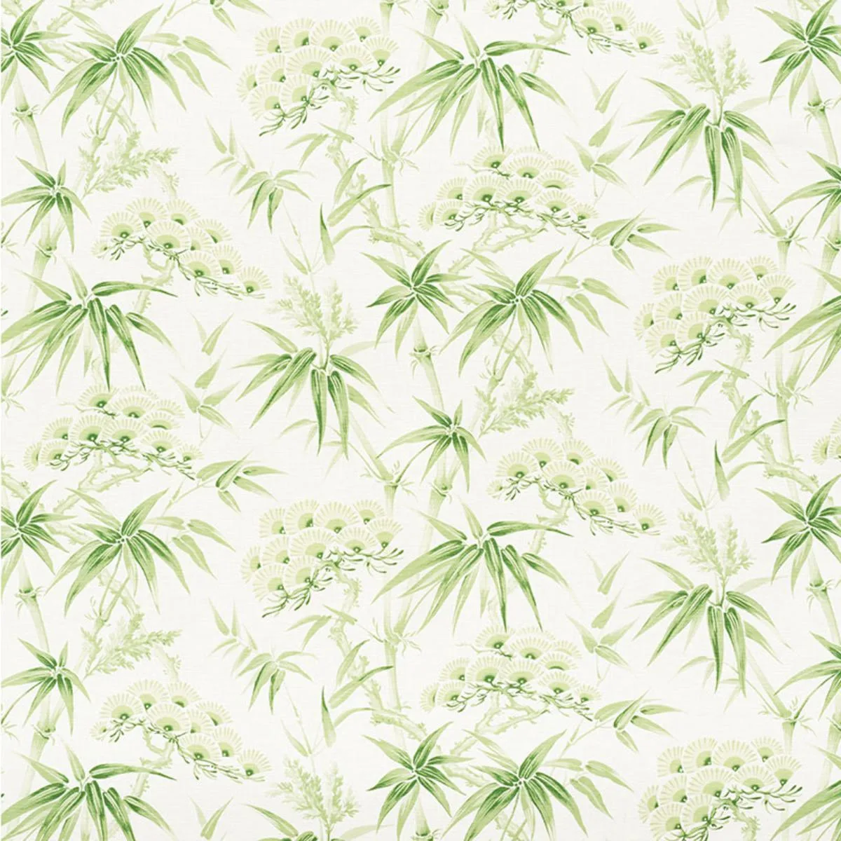 Schumacher 177041 Arita Floral Leaf fabric swatch