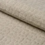 Schumacher 65000 Arles Embroidery Greige fabric swatch