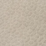 Schumacher 65000 Arles Embroidery Greige fabric swatch