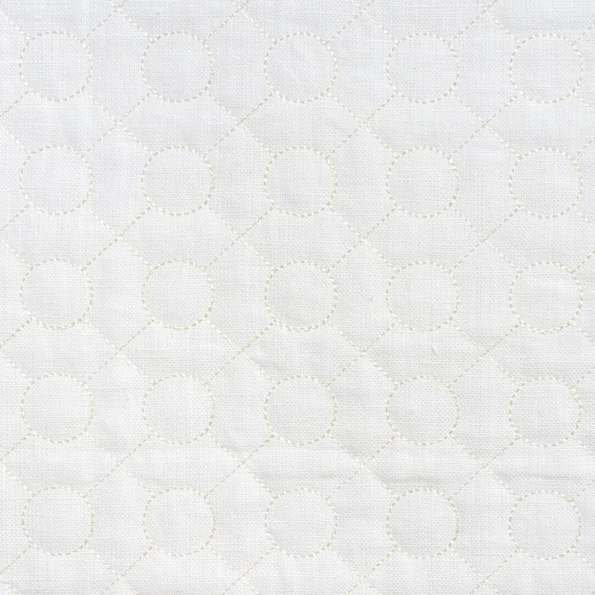 Schumacher 65001 Arles Embroidery Oyster fabric swatch