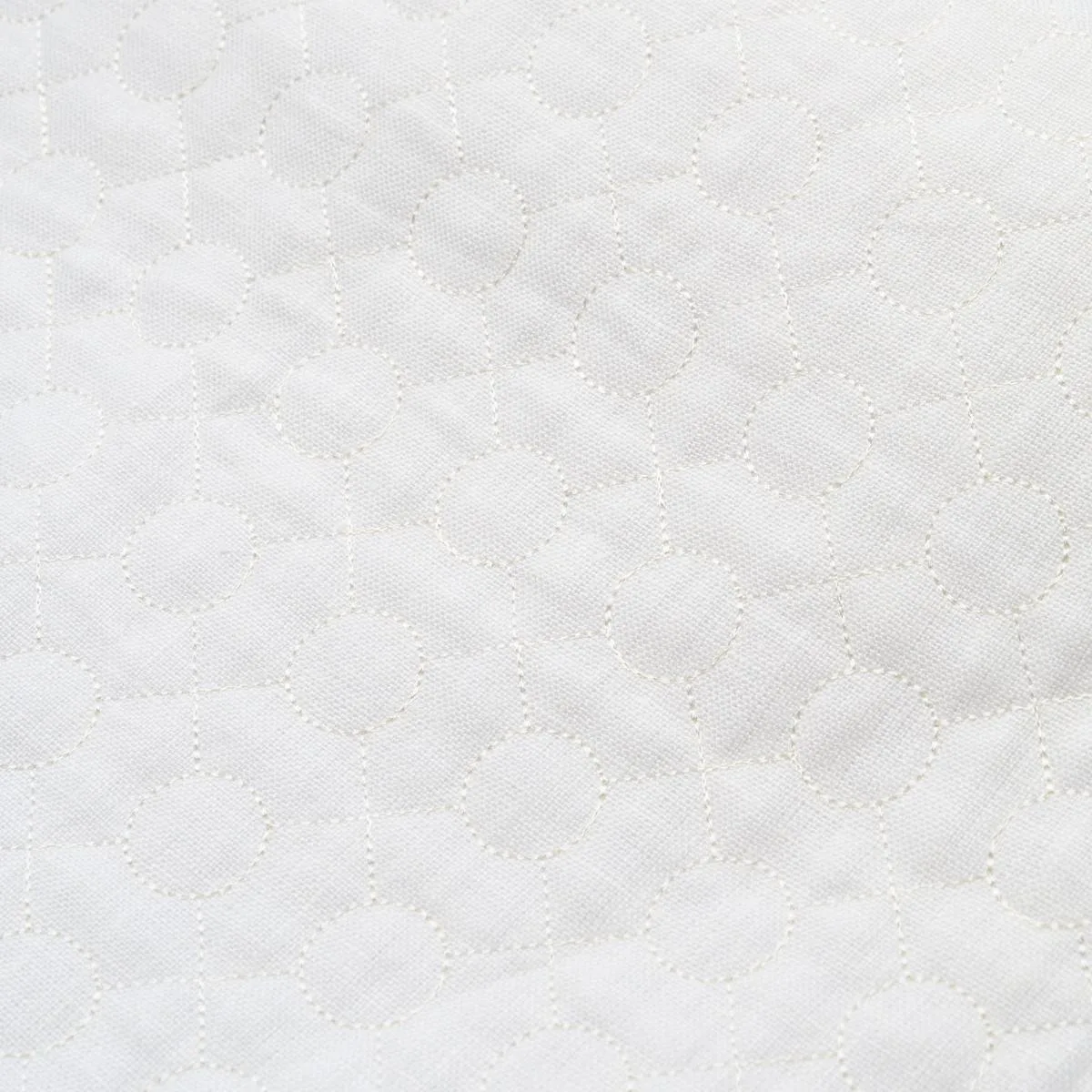 Schumacher 65001 Arles Embroidery Oyster fabric swatch