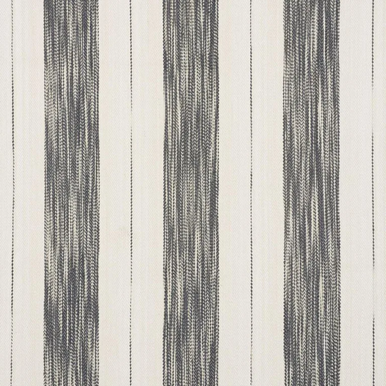 Schumacher 73312 Arroyo Stripe Charcoal fabric swatch