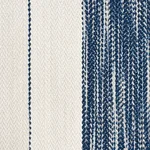 Schumacher 73311 Arroyo Stripe Indigo fabric swatch
