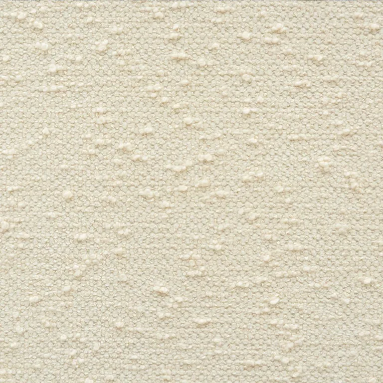 Schumacher 73380 Artisanal Bouclé Cream fabric swatch