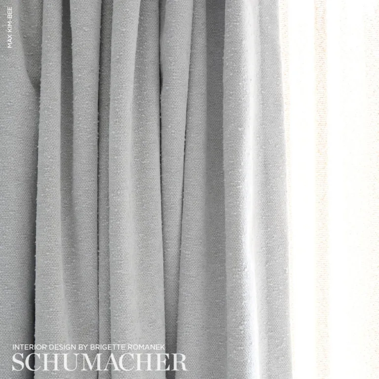 Schumacher 73382 Artisanal Bouclé Dove fabric swatch