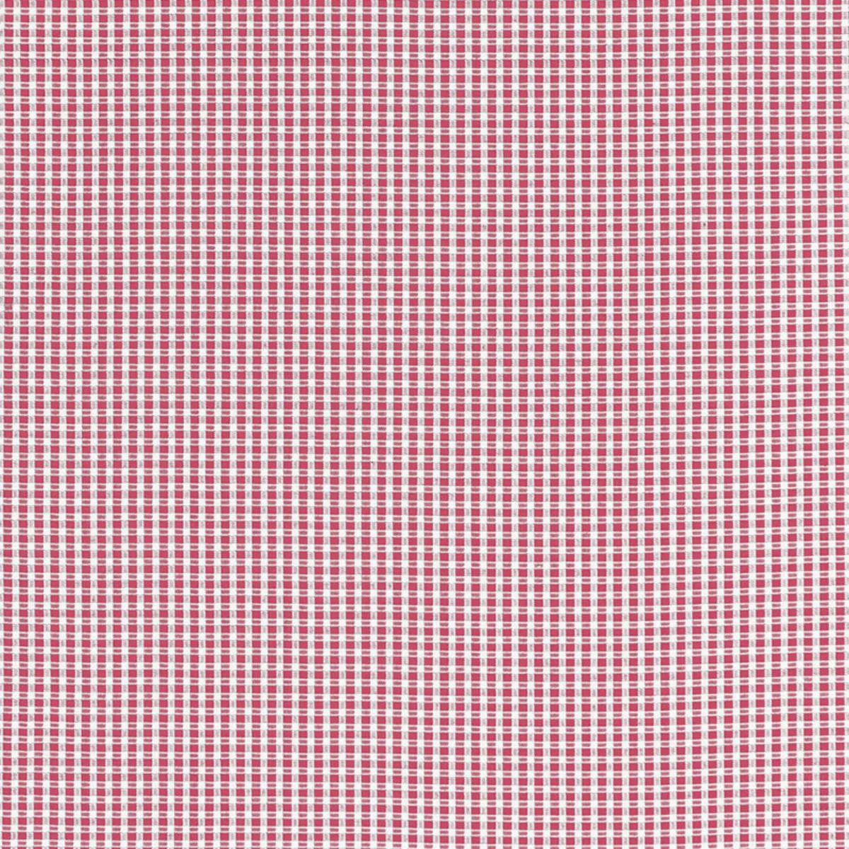 Schumacher 68044 Aruba Check Azalea fabric swatch