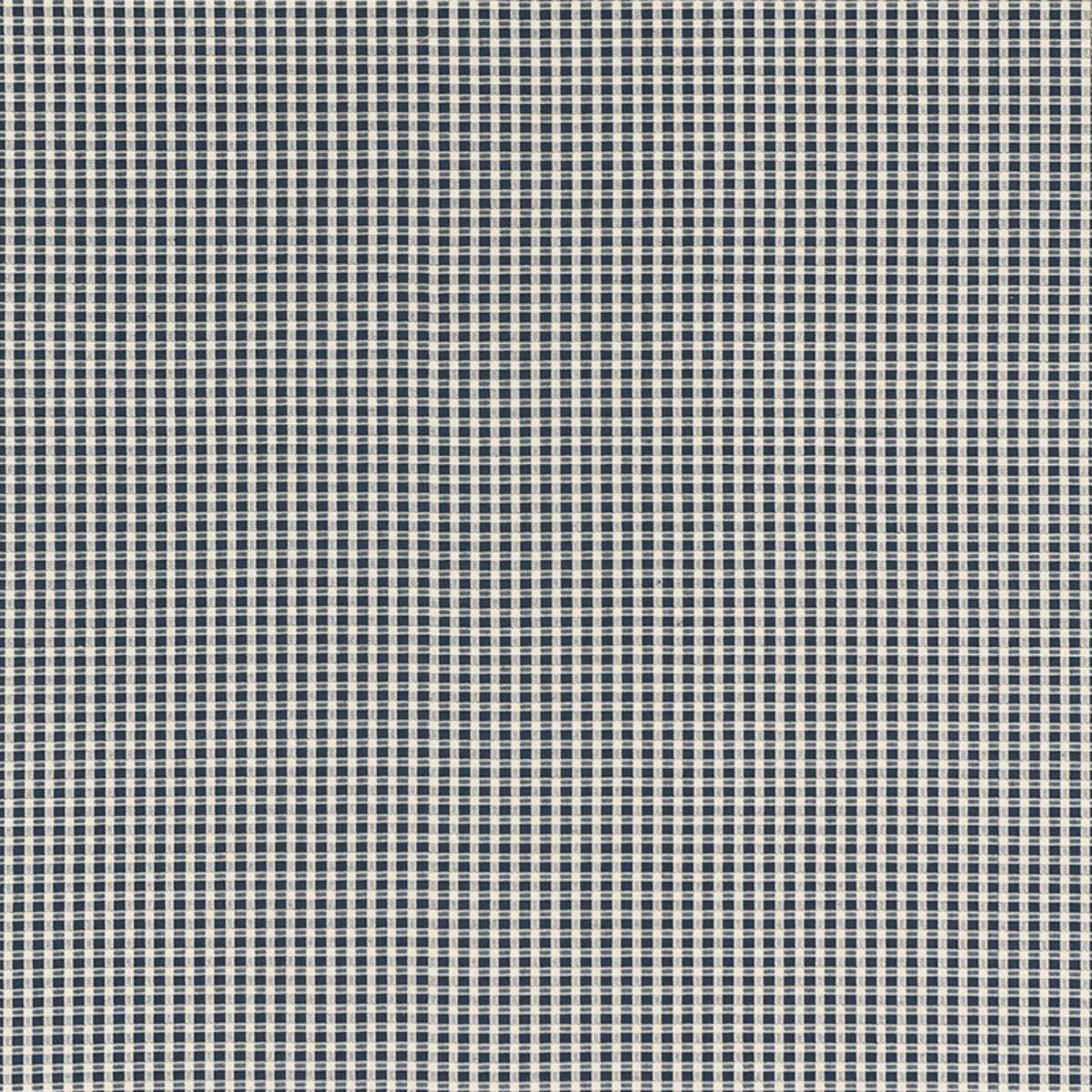 Schumacher 68040 Aruba Check Navy fabric swatch