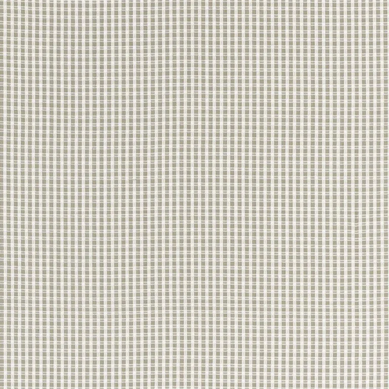 Schumacher 68043 Aruba Check Stone fabric swatch