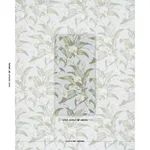 Schumacher 183121 Arum Lilies Aqua fabric swatch