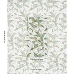 Schumacher 183120 Arum Lilies Ivory fabric swatch