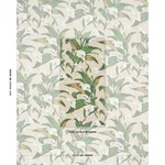 Schumacher 183122 Arum Lilies Parchment fabric swatch