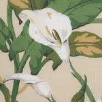 Schumacher 183122 Arum Lilies Parchment fabric swatch