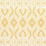 Schumacher 176098 Asaka Ikat Buttercup fabric swatch