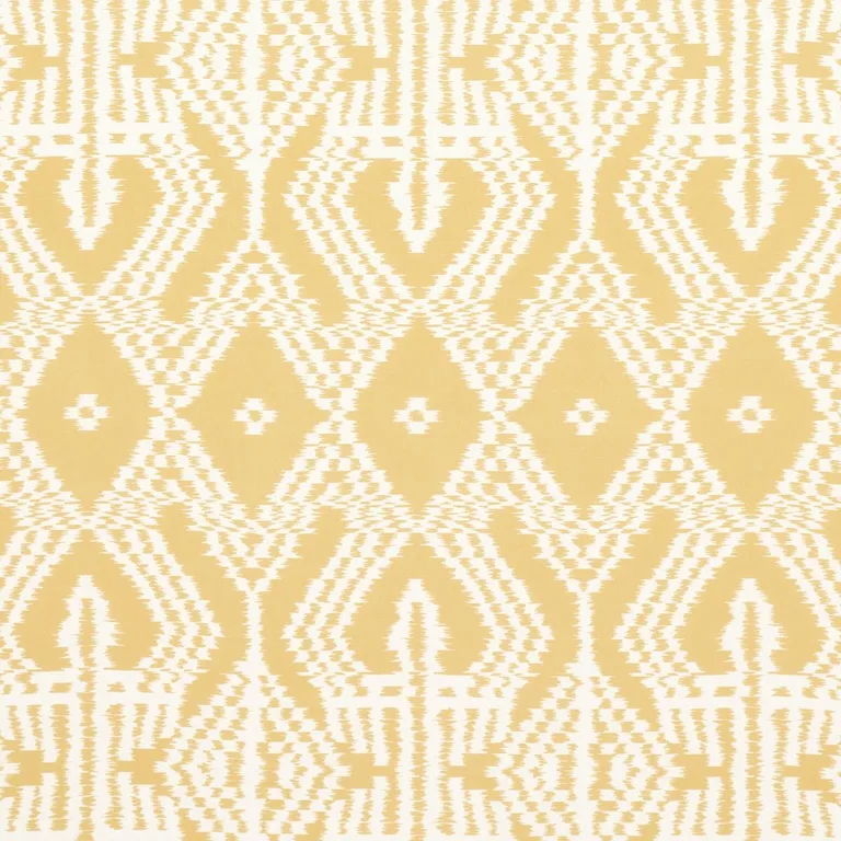 Schumacher 176098 Asaka Ikat Buttercup fabric swatch