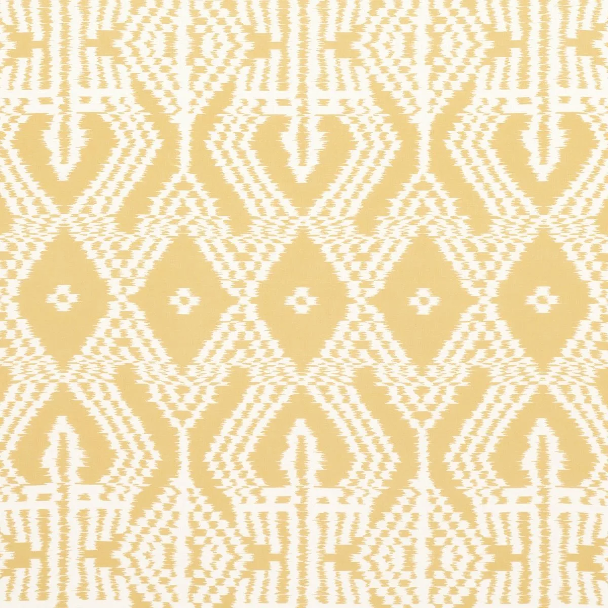 Schumacher 176098 Asaka Ikat Buttercup fabric swatch