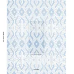 Schumacher 176096 Asaka Ikat Chambray fabric swatch