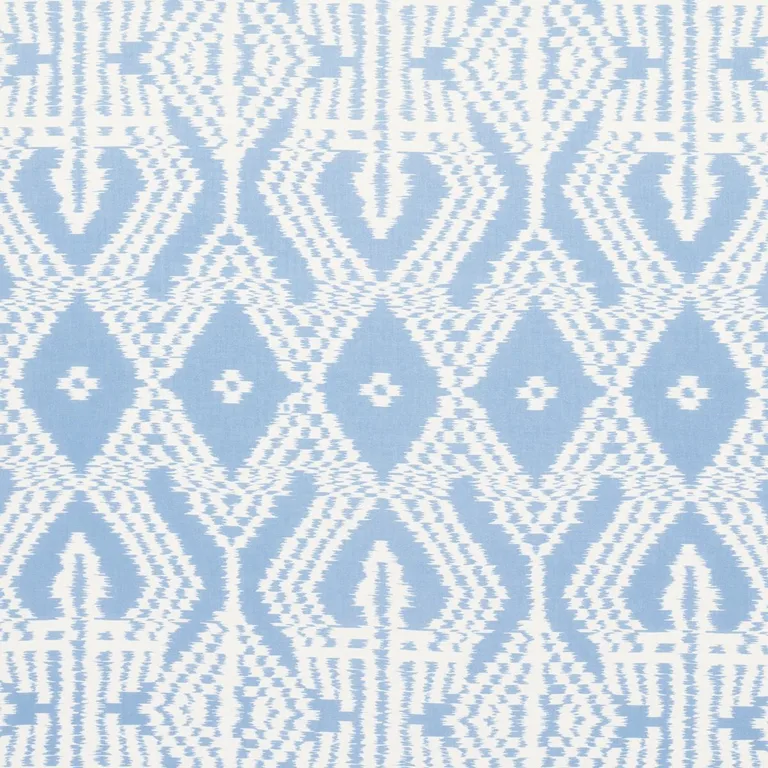Schumacher 176096 Asaka Ikat Chambray fabric swatch