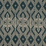 Schumacher 176094 Asaka Ikat Charcoal fabric swatch