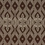 Schumacher 176093 Asaka Ikat Espresso fabric swatch