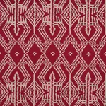Schumacher 176090 Asaka Ikat Red fabric swatch