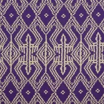 Schumacher 176091 Asaka Ikat Violet fabric swatch
