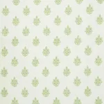 Schumacher 178371 Asara Flower Sheer Green fabric swatch