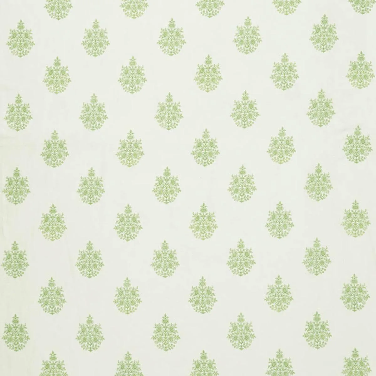 Schumacher 178371 Asara Flower Sheer Green fabric swatch